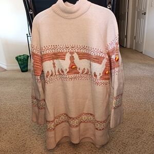 Anthropology Aimee Pommed Alpaca Sweater